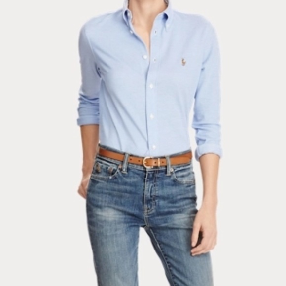 Polo Ralph Lauren Tops - Ralph Lauren Slim Fit Cotton Oxford Shirt Size 6